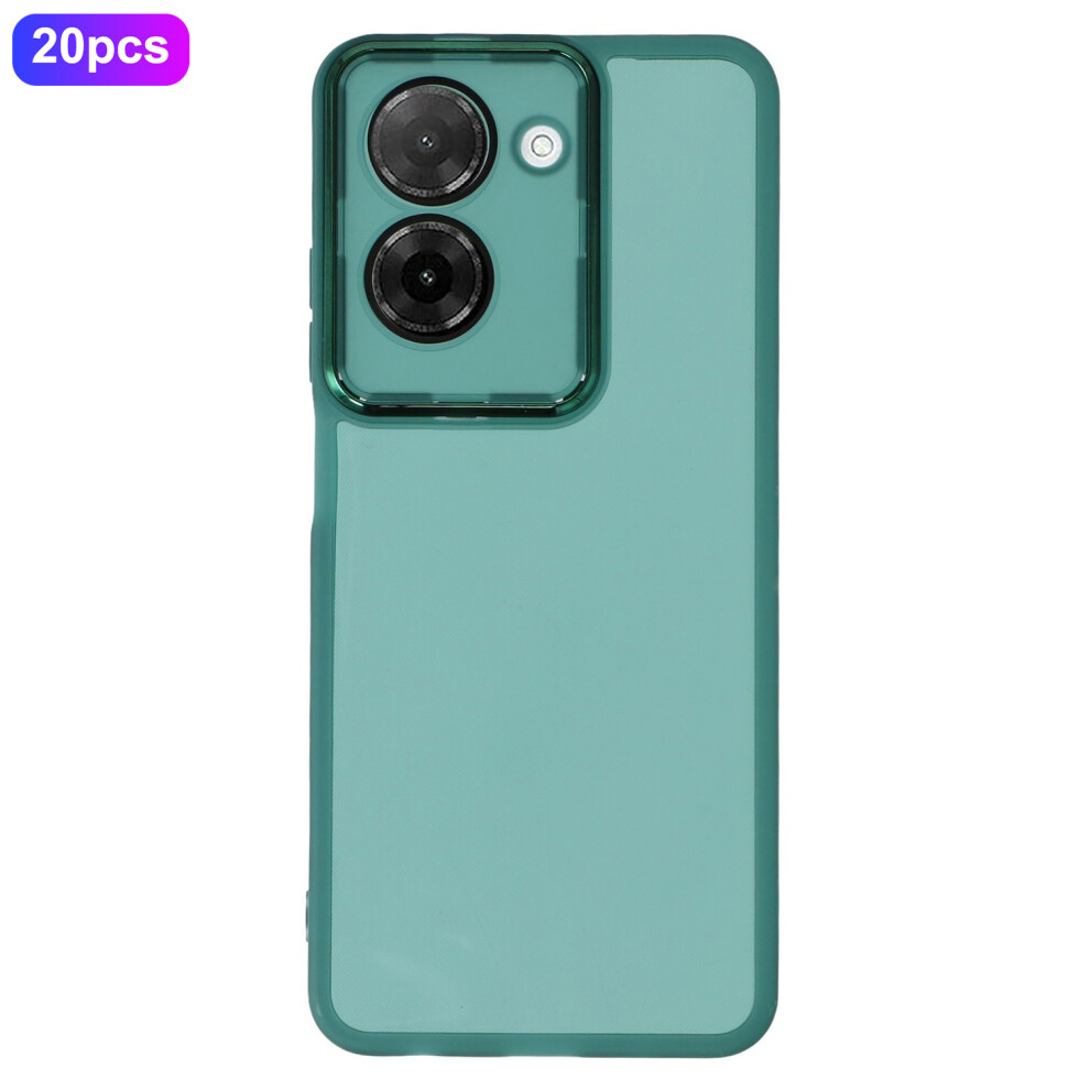 (Transparent ) Bulk Purchasing 20Pcs For Xiaomi Redmi A5 4G (171.7Mm) Case Electroplated Camera Frame Tpu Phone Cover Precise Cutouts Green 6914297120225