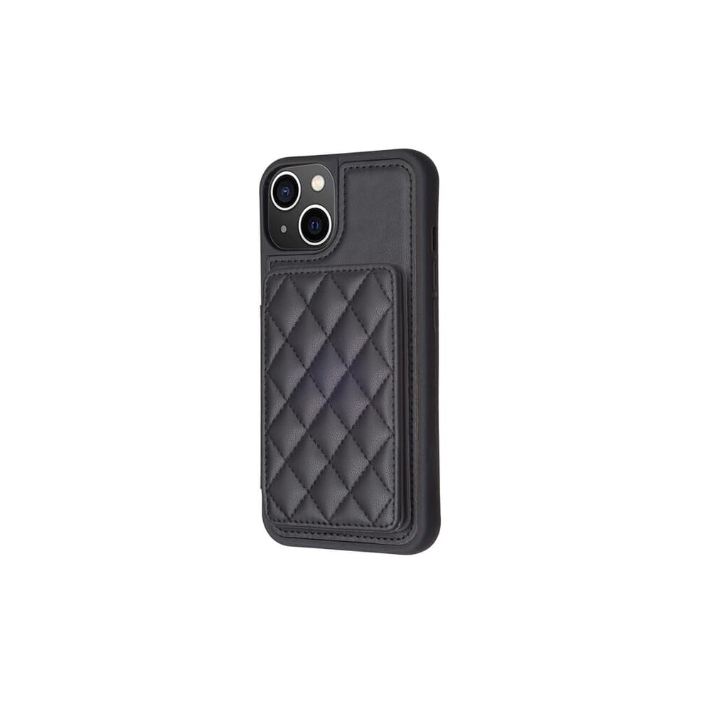 Iphone 15 Quilted Wallet Case Black 962125217094