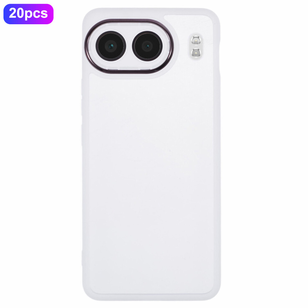 (Transparent ) Bulk Purchasing 20Pcs For Oneplus Nord 4 Case Electroplated Camera Frame Tpu Phone Cover Precise Cutouts White 6914297667225