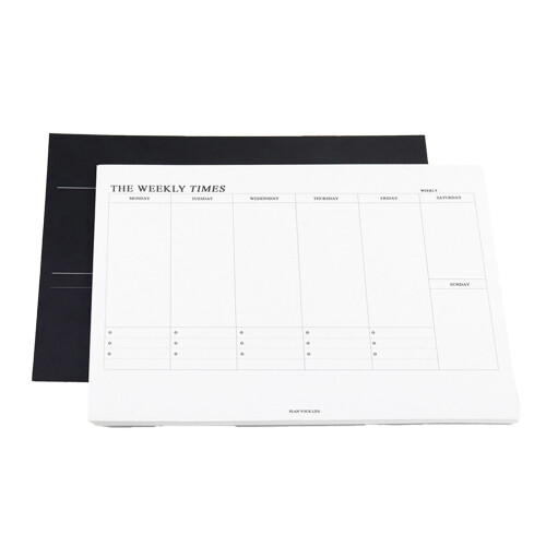 B5 Wochenplaner Notizblock, undatiert, 60 Blatt 1