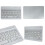 Ultra-Slim Bluetooth Keyboard Rechargeable Mini Wireless 2