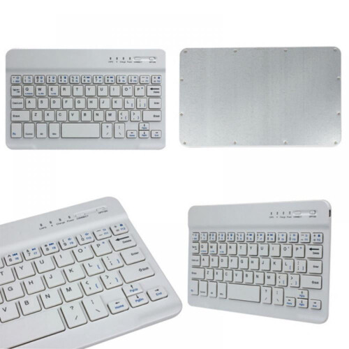 Ultra-Slim Bluetooth Keyboard Rechargeable Mini Wireless 1