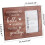 MDF Photo Frame Glass Rectangle Saddle Brown 20.3x25.4cm 2