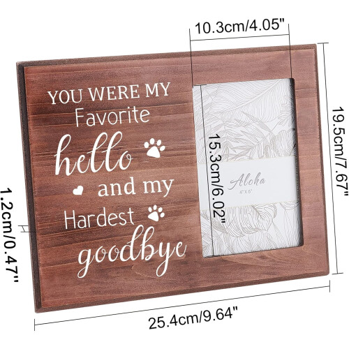 MDF Photo Frame Glass Rectangle Saddle Brown 20.3x25.4cm 1