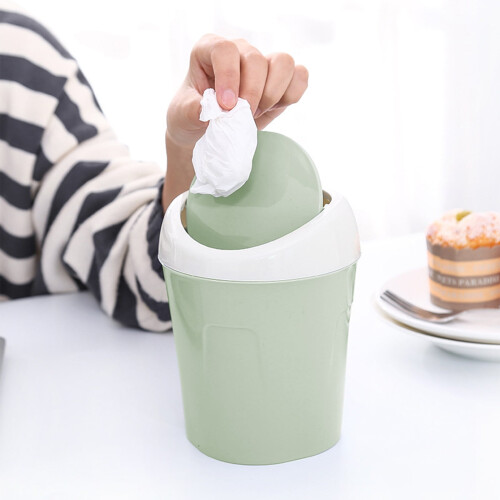 YLOMAY kitchen trash can portable 10L household dustbin
