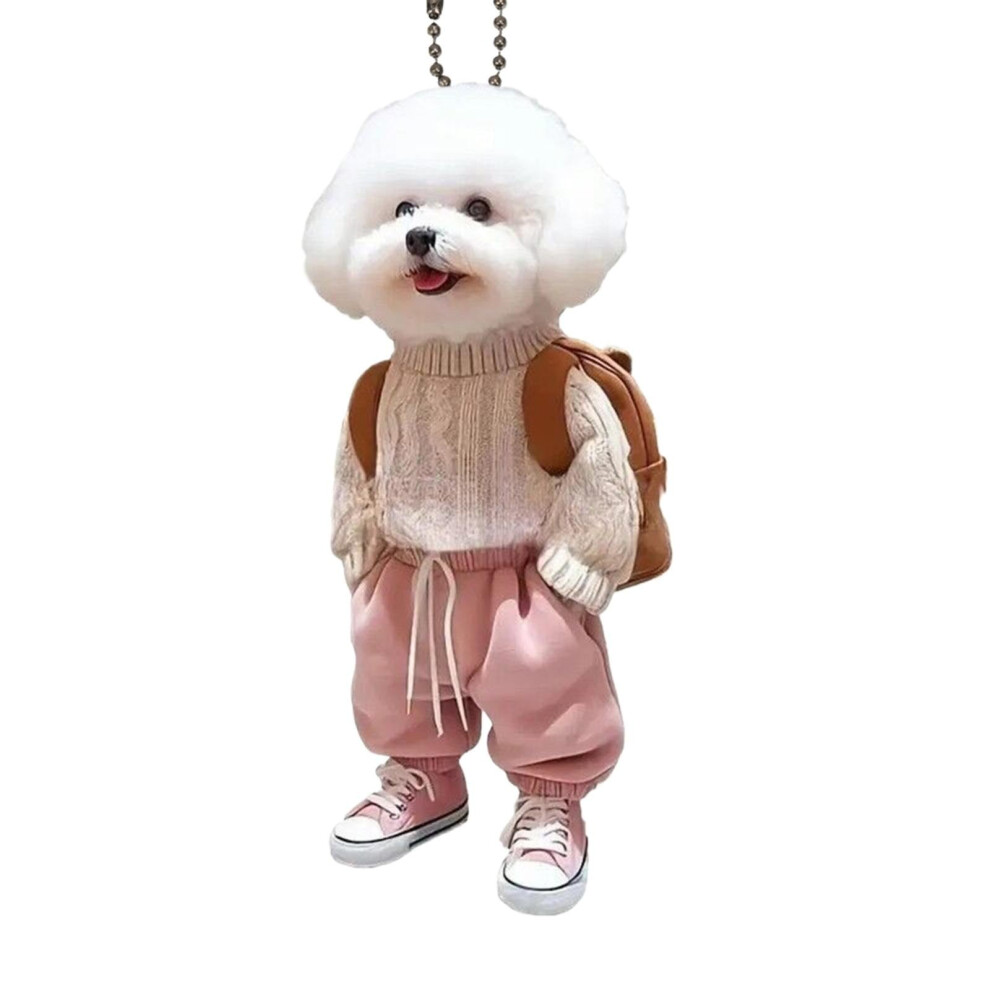 Acrylic 2D Dog Car Hanging Ornament 1 Piece 975221893024