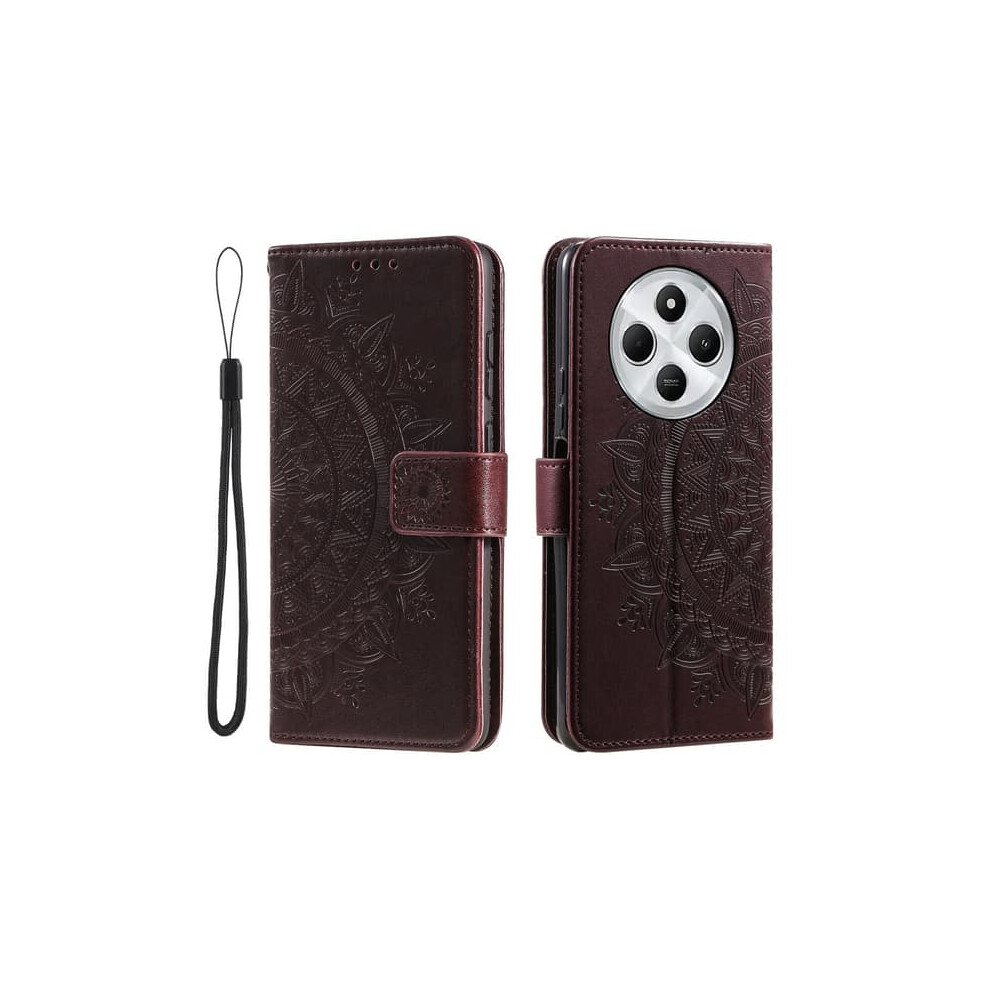 Skalo Mandala Wallet Case For Xiaomi Redmi 14C Brown 962125193947