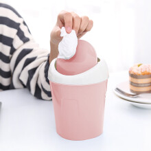 YLOMAY kitchen trash can portable 12L waste bin