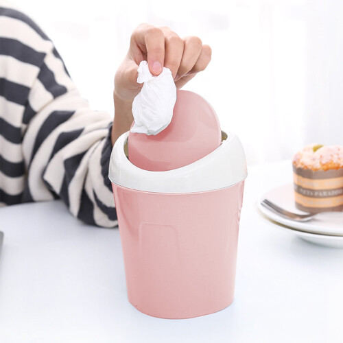 YLOMAY kitchen trash can portable 12L waste bin