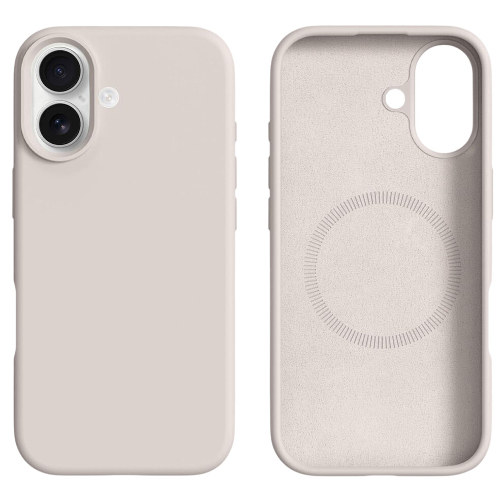 (Antique ) For Iphone 17 Case Compatible With Magsafe Liquid Silicone + Pc Phone Cover White 6914299016779