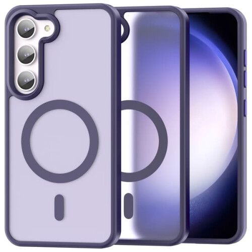 Capa ColorPop compatível com Samsung Galaxy S23 Plus CH MagSafe roxa fosca