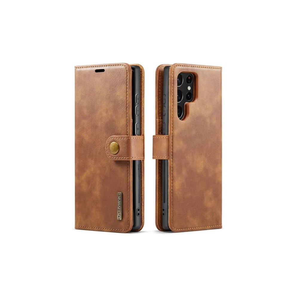 Dg Ming Samsung S23 Ultra Magnetic Wallet Case Brown 962125202434