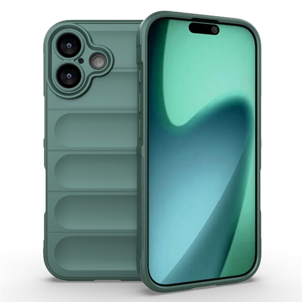 (Green) Amorus For Iphone 17 Case Shockproof Soft Tpu Rugged Phone Back Cover Green 6914292221194