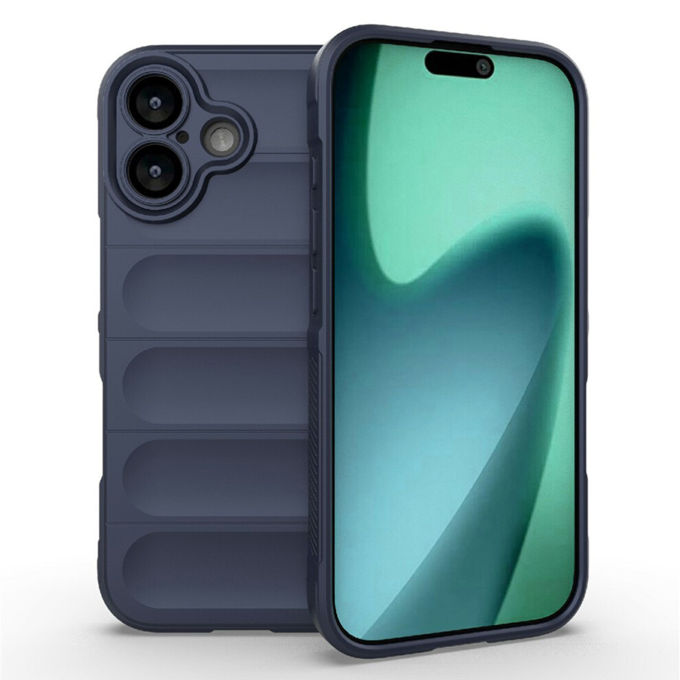 (Dark ) Amorus For Iphone 17 Case Shockproof Soft Tpu Rugged Phone Back Cover Blue 6914294382084