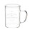 Mug à café en verre avec anse, 500 ml (17 oz). 2