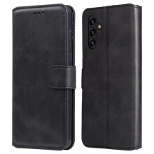 SKALO comhoiriúnach le Cás Sparán Clasaiceach Samsung A13 5G - Dubh Dubh