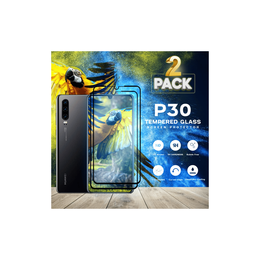 Tempered Glass For Huawei P30 9H Hardness 2-Pack 962125207491