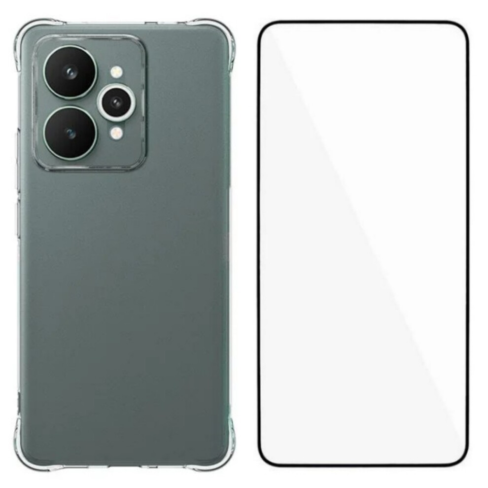 (Transparent) Wanlonfeng For Realme 15 5G Case Wl Series 2.0Mm Tpu Phone Cover With Tempered Glass Film 6914291600495