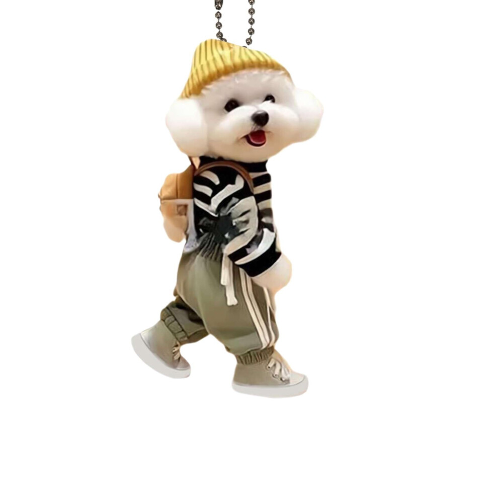 Acrylic 2D Dog Car Hanging Ornament 1Pc 975221893031