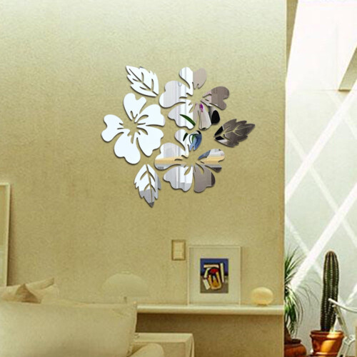 Modern Mirror-Style Removable Wall Sticker Silver 1
