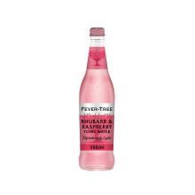 Fever-Tree Rhubarb & Raspberry Refreshingly Light Tonic Water, 500ml