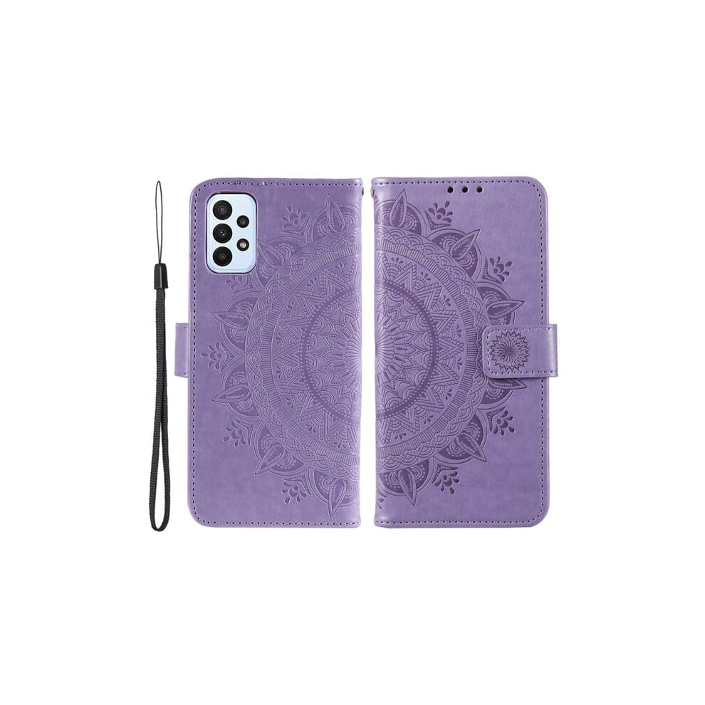 Skalo Mandala Wallet Case For Samsung A23 5G Purple 962125196795