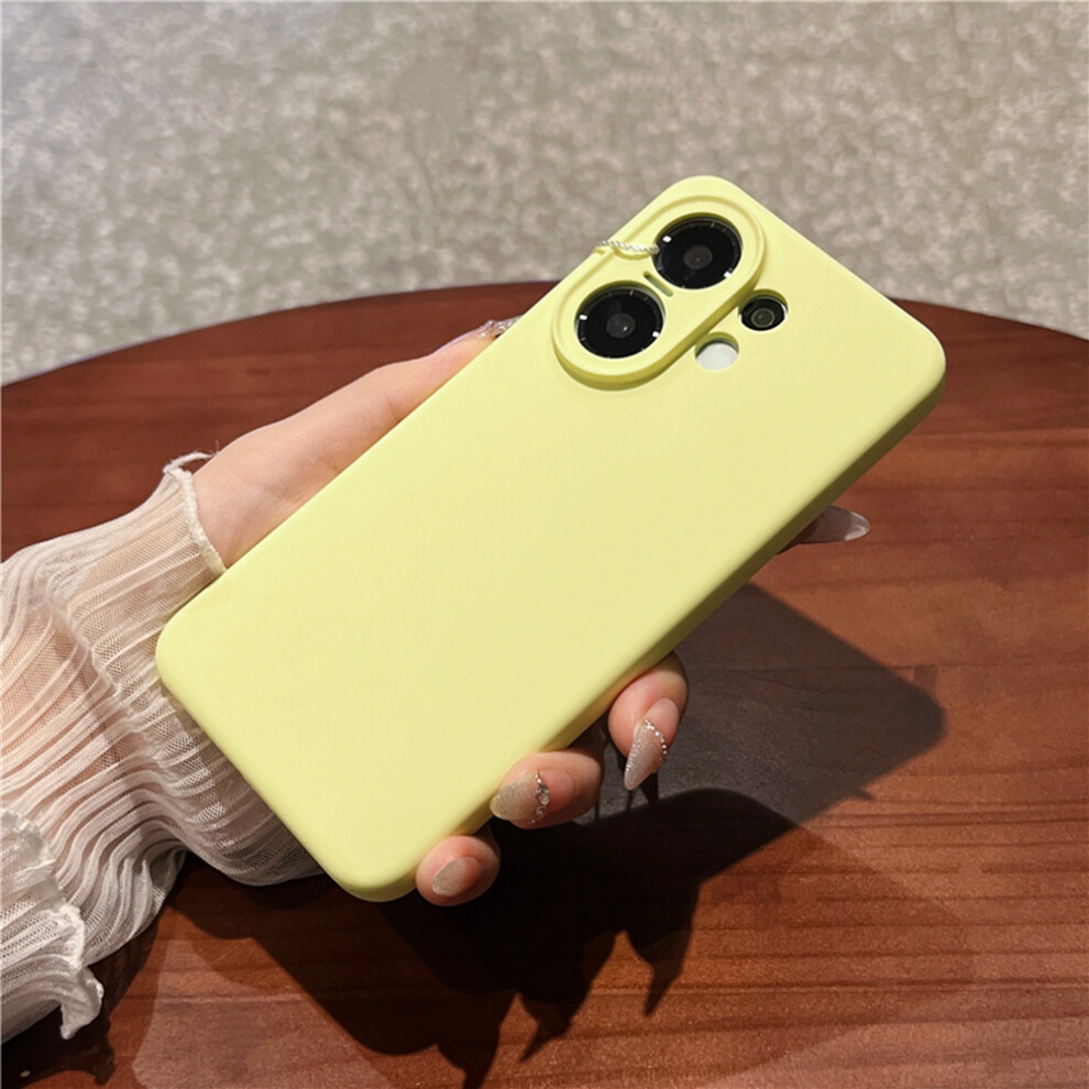(Light ) For Vivo S30 5G Case Precise Cutouts Liquid Silicone + Pc Shockproof Phone Cover Yellow 6914298512876