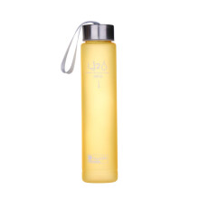 Plastic waterbeker, outdoor sportwaterfles, waterfles voor koude sappen en water, reisbeker voor stellen, 280 ml, lekvrije drinkfles, geel
