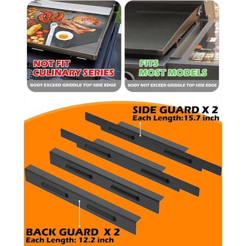 Griddle Wind Guard Stainless Steel 36 Inch 1