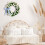 White Tulip Wreath Artificial Silk Bow 13.8 inch 2