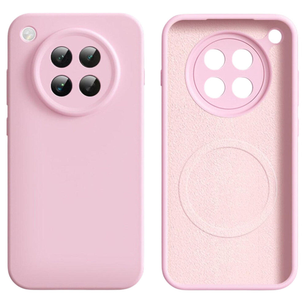 (Pink) For Oppo Find X8s 5G Magnetic Case Precise Cutouts Liquid Silicone + Pc Phone Cover Pink 6914294040366