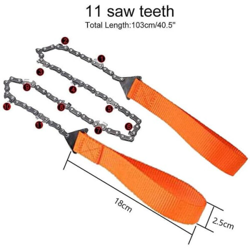 Pocket Chainsaw Survival Tool 103cm 11 Teeth 1