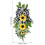 Sunflower swag with eucalyptus leaves 1 piece 8