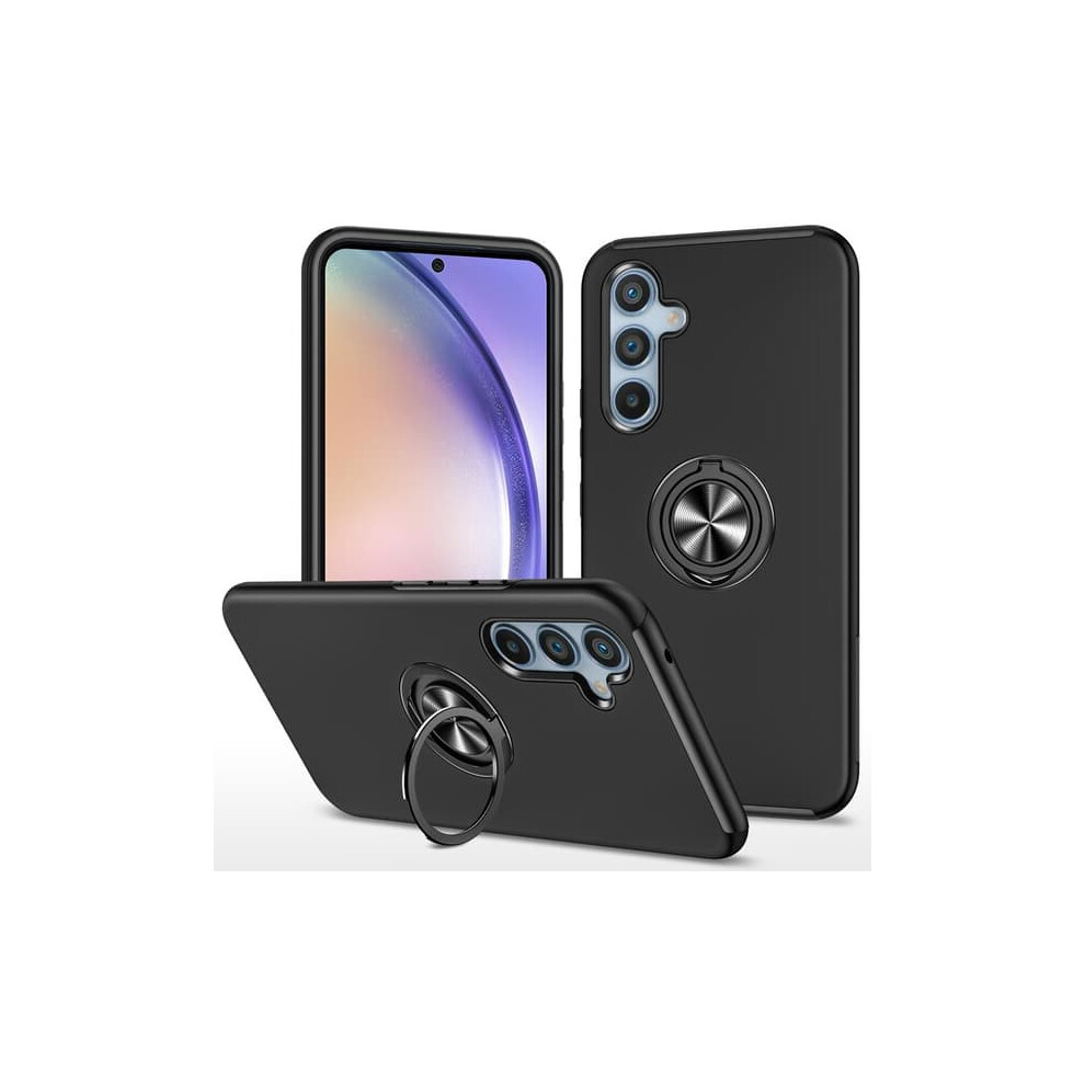Samsung Galaxy A55 Hybrid Case With Finger Ring Black 962125209143