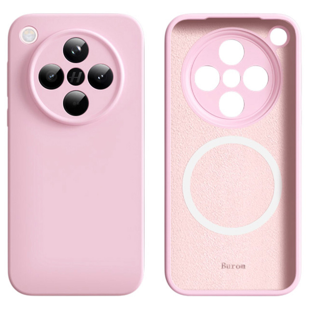 (Pink) For Oppo Find X8 5G Magnetic Case Precise Cutouts Liquid Silicone + Pc Phone Cover Pink 6914299029168