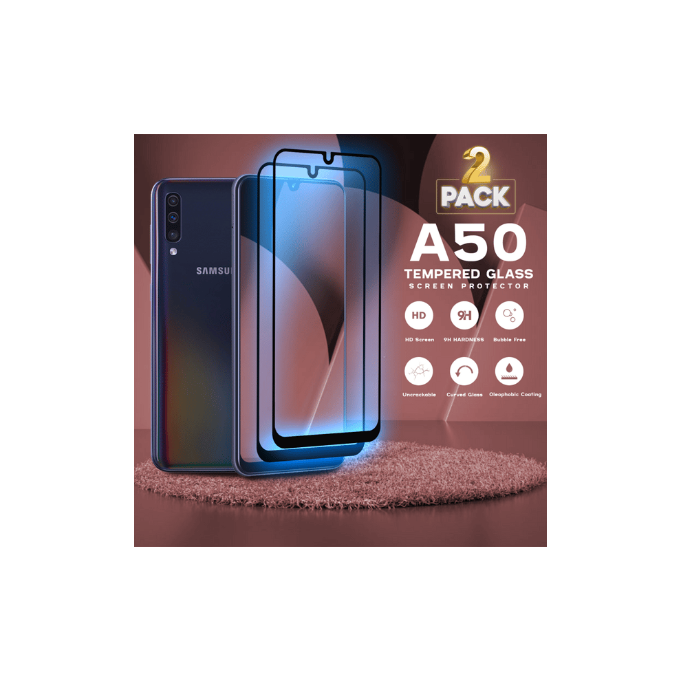 Tempered Glass For Samsung Galaxy A50 9H 2 Pack 962125204957