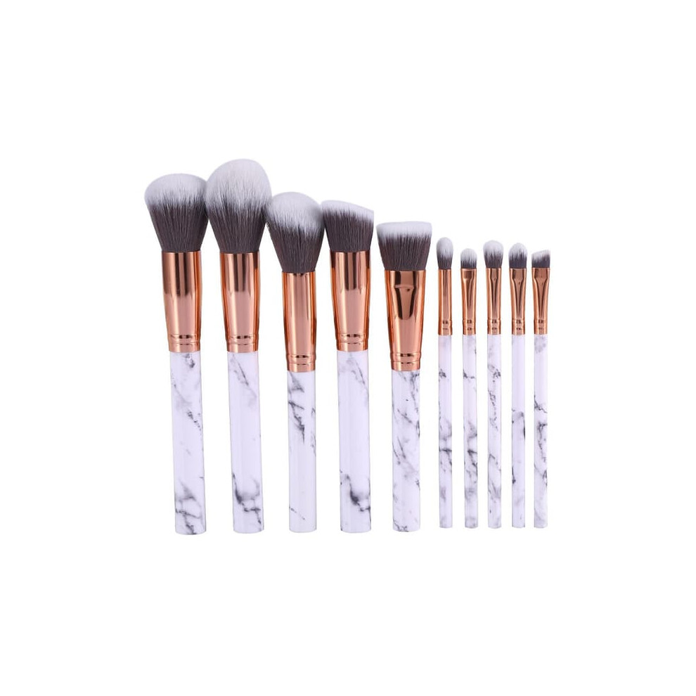 Makeup Brushes Professional Marble Design 10 pcs