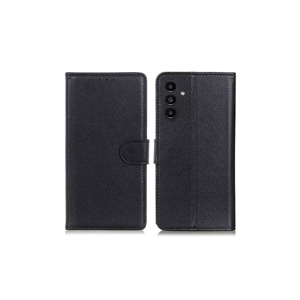Skalo Litchi Wallet Case For Samsung A14 4G/5G Black 962125206630