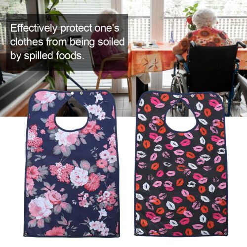 Washable Waterproof Adult Bibs 2 Pack Extra Long 1