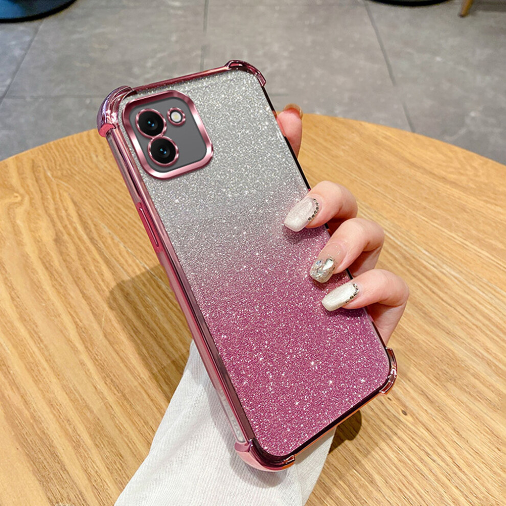 (Pink) For Samsung Galaxy A06 4G Case Glitter Tpu Phone Cover With Reinforced Corners Pink 6914295648851
