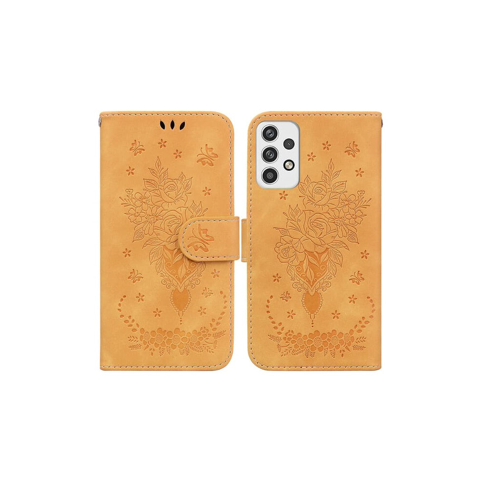 Butterfly Rose Magnetic Wallet Case For Samsung Galaxy A23 962125201659
