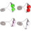 Crystal prism ball ceiling fan pull chain extension with 6