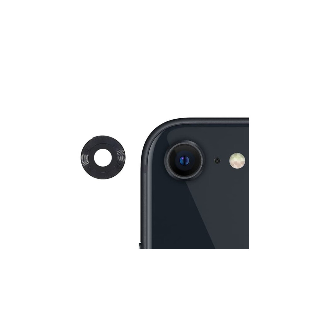 Iphone Se 2020 2022 Metal Camera Lens Protector Black 962125189995