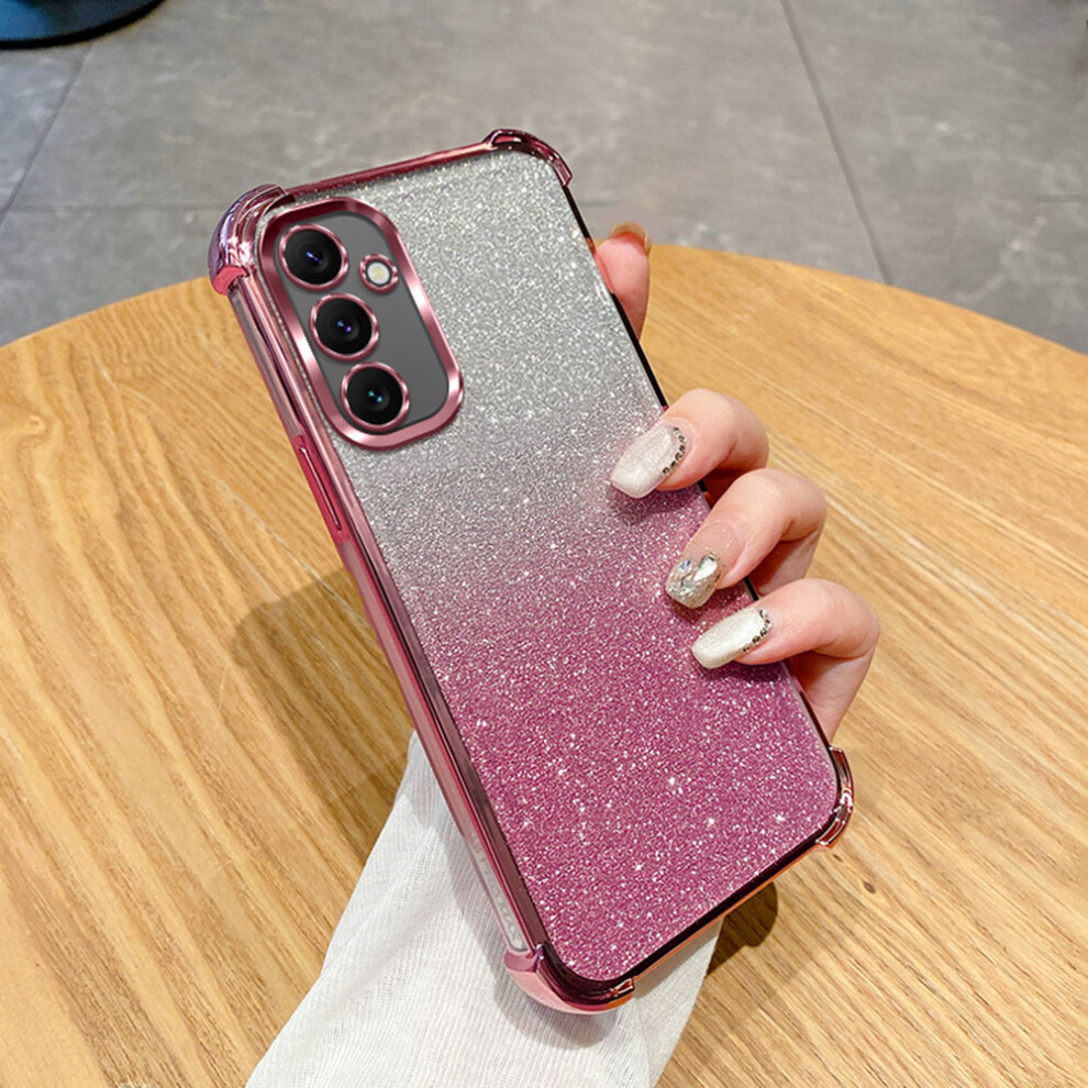 (Pink) For Samsung Galaxy A16 4G / 5G Case Glitter Tpu Phone Cover With Reinforced Corner Pink 6914297908199