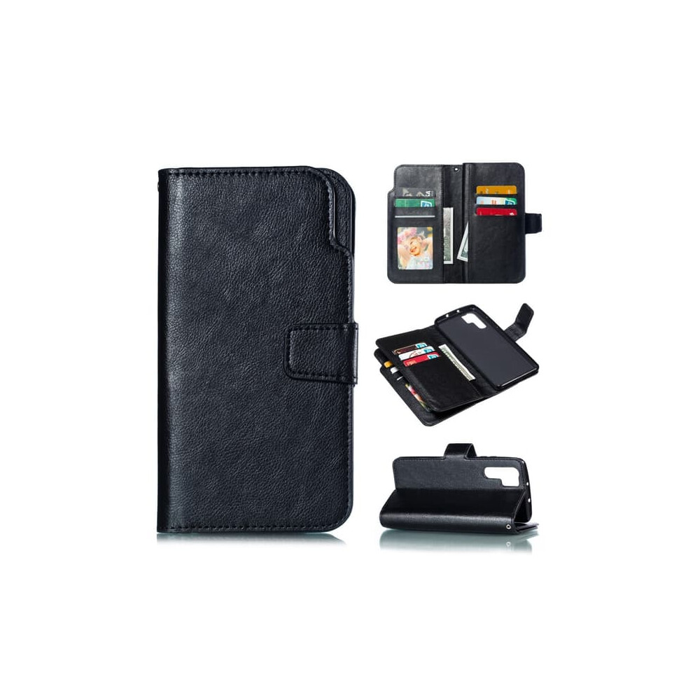Huawei P30 Pro Wallet Case With 9 Card Slots Black 962125211924