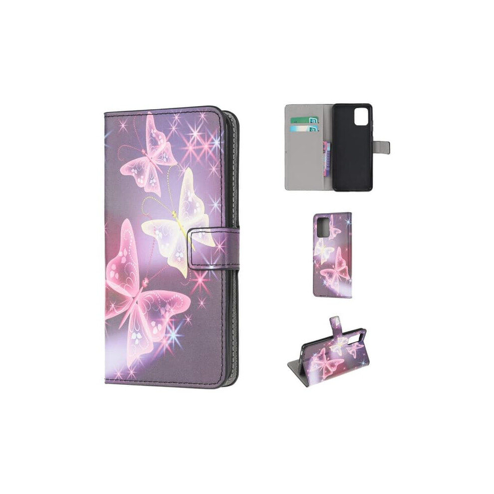 Wallet Case For Samsung Galaxy A03 Butterflies Purple 962125191288