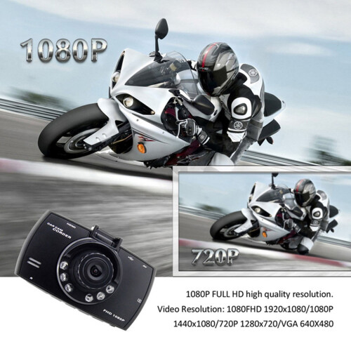 YLOMAY 1080P car dash camera with night vision and loop 2