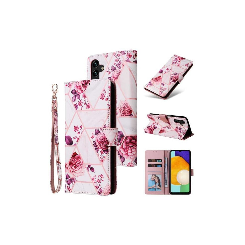 Samsung A13 5G A04s Wallet Case 4-Compartment Pink 962125191974