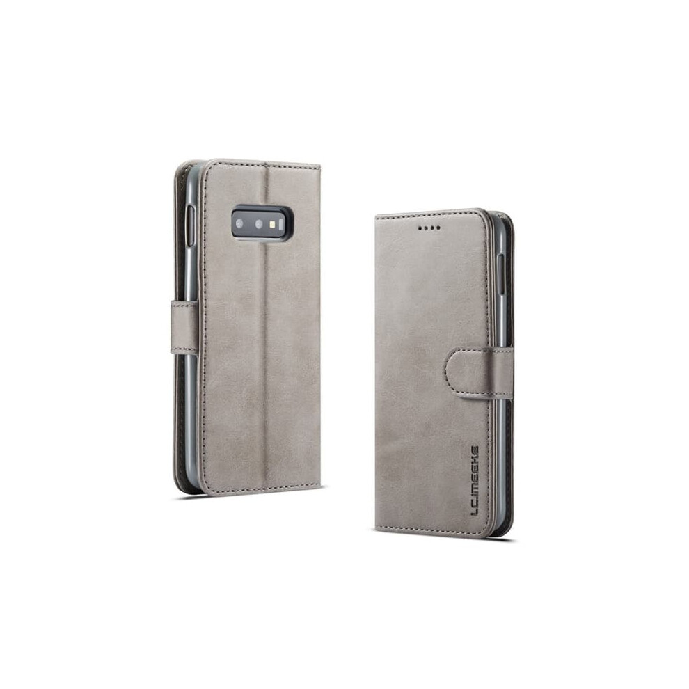 Lc.imeeke Leather Case For Samsung Galaxy S10e Silver 962125190397