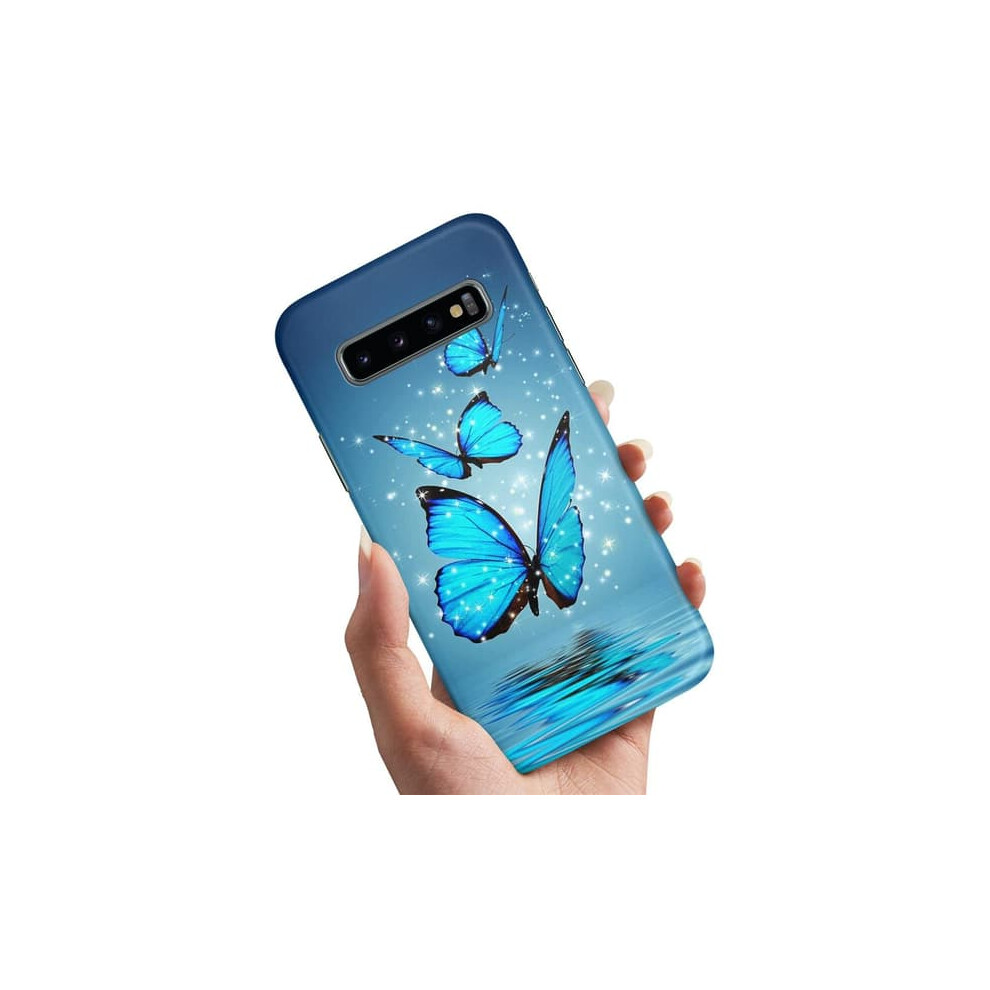 Samsung Galaxy S10 Case With Glitter Butterfly Design 962125191233